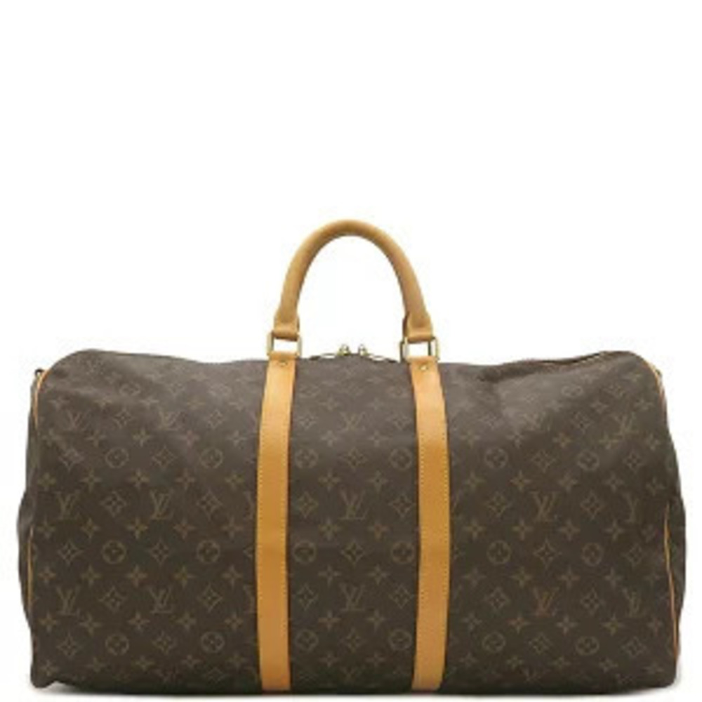 Louis Vuitton Keepall Bandouliere Boston Bag Monogram Canvas Travel Key Padlock